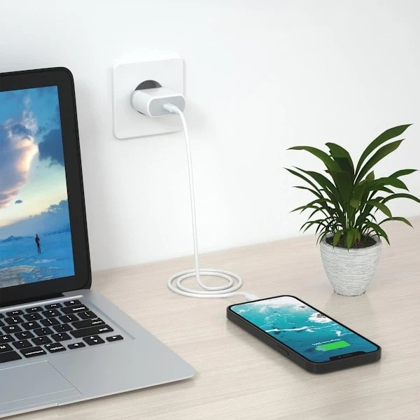 20W iPhone-laddare (med kabel) - Stöder PD3.0 snabbladdning (EU-version)