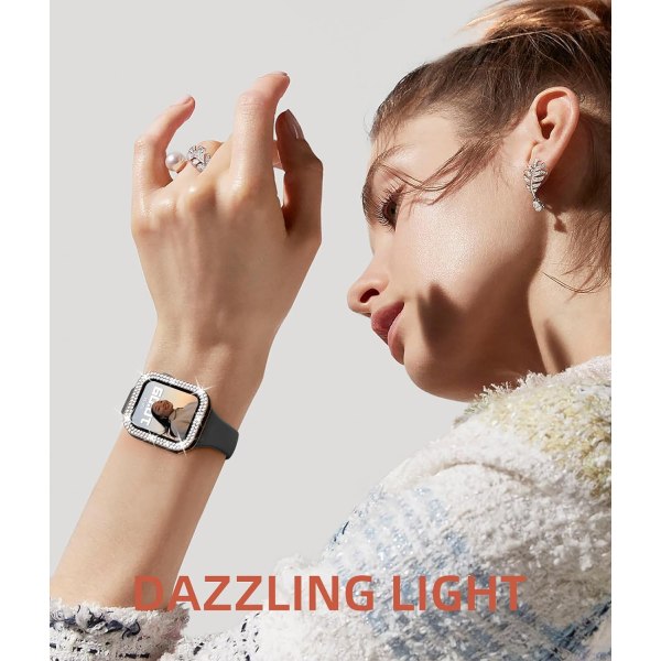 Bling Case Kompatibel med Apple Watch Case 40mm Series 6 5 4 SE med