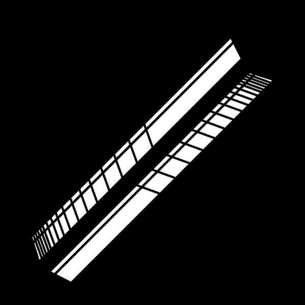Bil 2-delt/sett racing stripe bilkarosseridekaler, gul