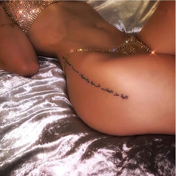 2025 Senaste Modell Sexiga Rhinestone Underkläder Trosor Kristall Kroppskedja Smycken Bikini Kristall