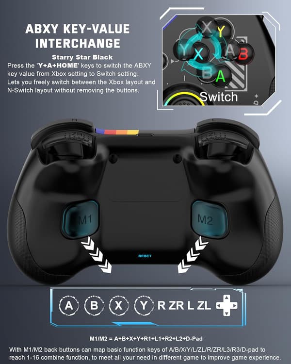 2025 Seneste Model Mobil Spilcontroller til iPad/iPhone/Tablet, Cloud Controller Fjernbetjening Joystick til iOS/Android, Trådløs Switch Contr