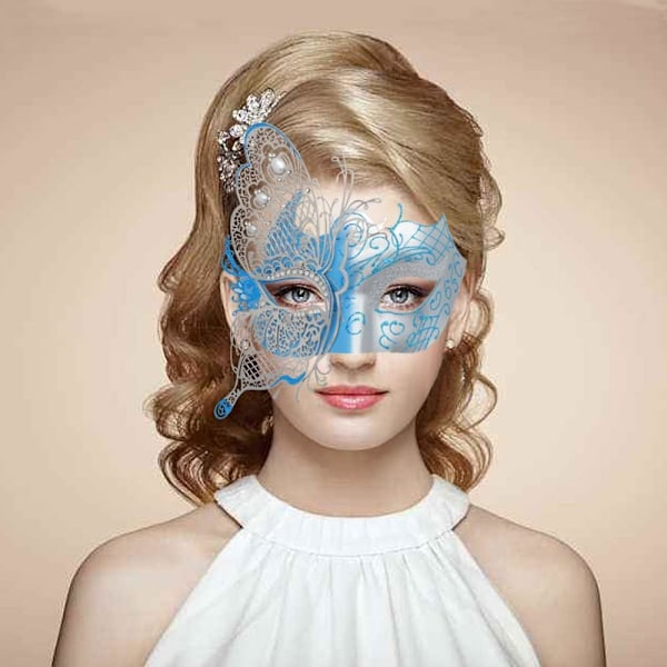2025 Senaste Modell Mystisk Venetiansk Fjäril Dam Maskerad Halloweenfest Mask Kvällsbal Mask Bar Kostymer Tillbehör