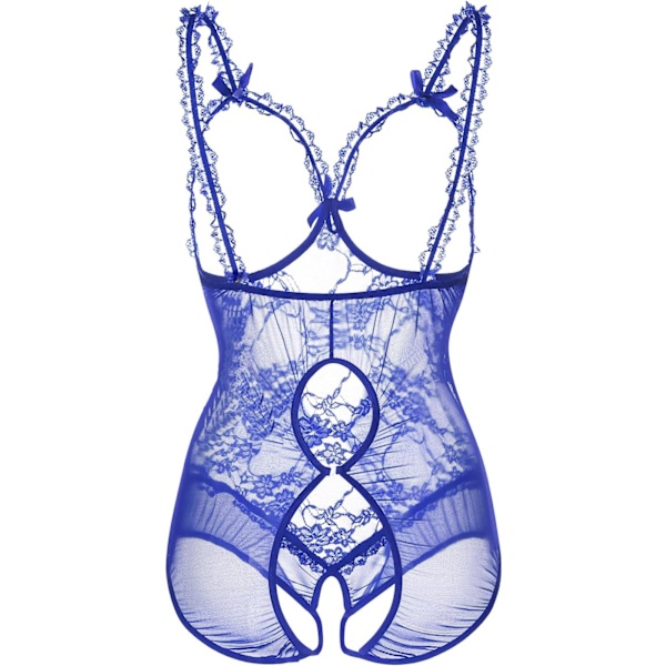 2025 Senaste Modellen Plus Size Underkläder för Kvinnor Sexiga Underkläder Bodysuit Helkropps Teddy Svart Blå 5X-Large