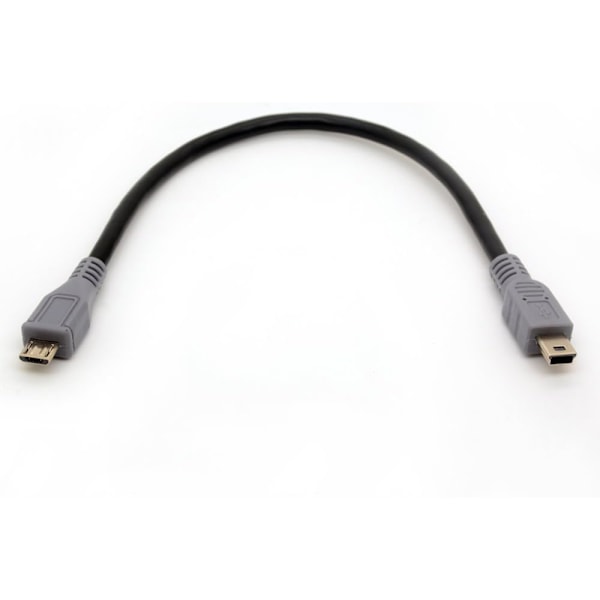 Högkvalitativ helt ny Micro USB till Mini 5-pin USB Förlängningskabel Kod OTG Mobil Enhet Adapter Data Sygn Laddare Hane till Hane