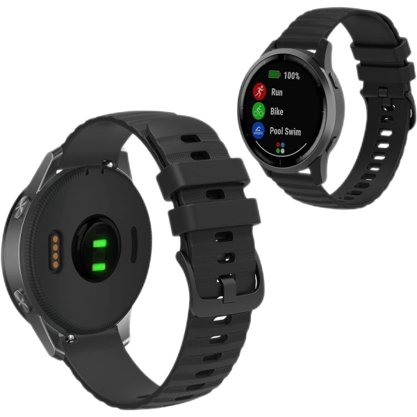 Ersättningsband för Garmin GPS Running Smartwatch Band, mjukt silikon