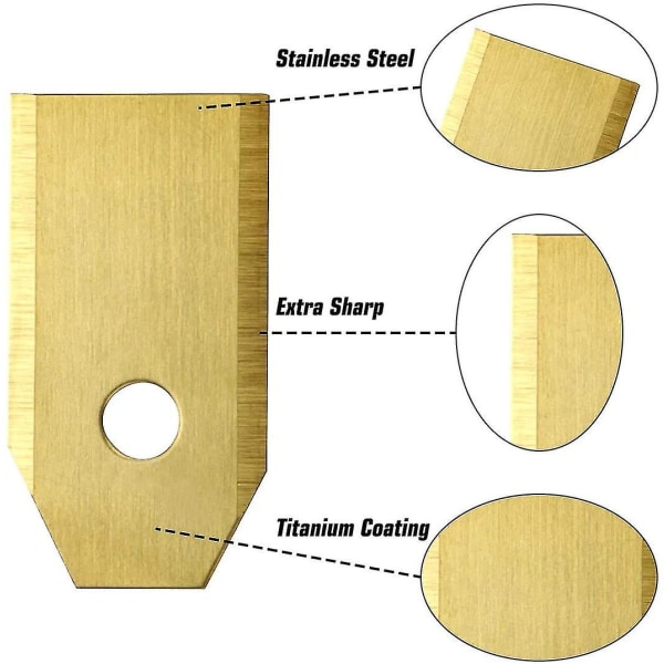 Set med 30 titanblad för Gardena, Yardforce robotgräsklippare