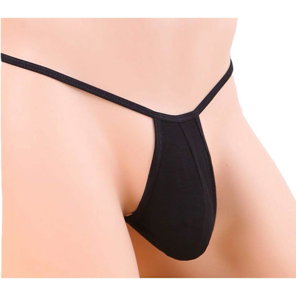 2025 Senaste Modell Herr Badkläder Underkläder Heta Män Jockstrap Mesh Låg Midja Bekväma Stringtrosor (Storlek 26\"-38\") Svart One Size