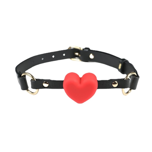 Sm Fun Products Flirtig Silikon Munboll Läderhalsband