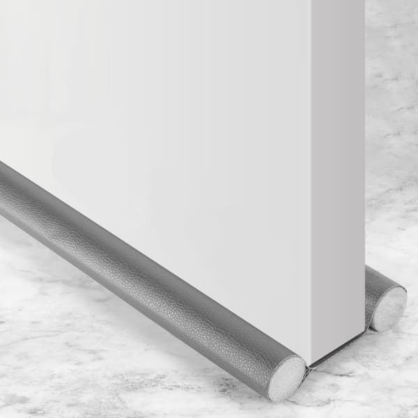 Dørstopper, justerbar støydempende tetning (grå, 96 cm)