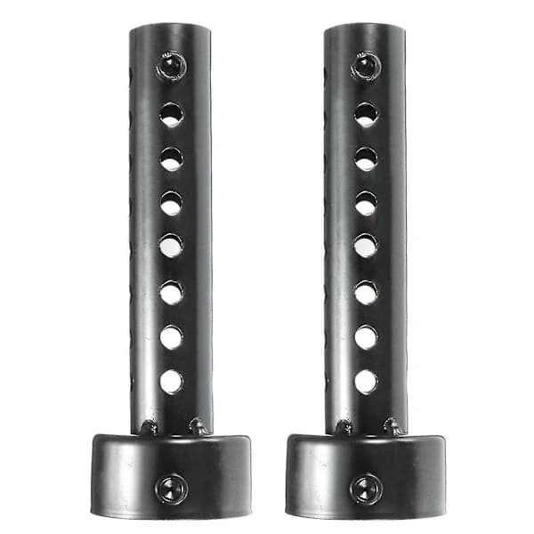 2x Universal Motorcykel Udstødning Lyddæmper Baffle Db Killer Lyddæmper 48mm Sort