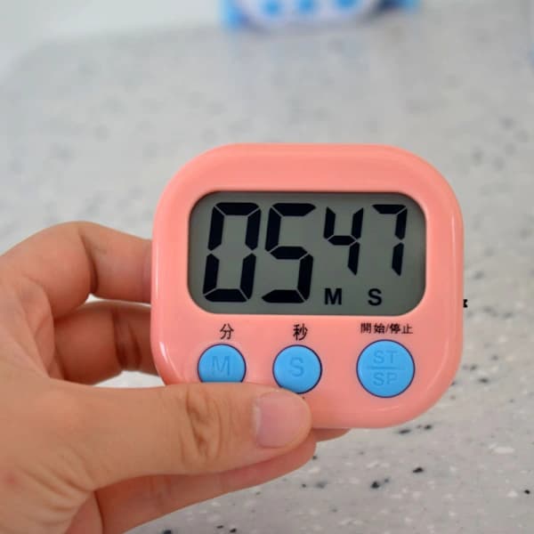 Timer Gym Kök Påminnelse Elektronisk Timer Digital Stoppur T vit 71*22*63mm