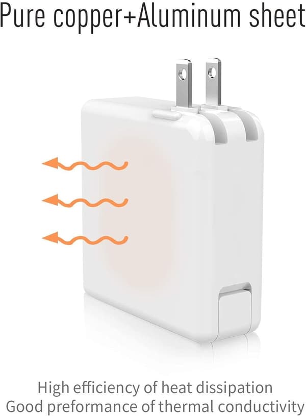 Universal oplader, AC 60W T-Tip strømadapter oplader erstatning for Mac Pro 13 tommer (til Mac Pro udgivet efter 2012)