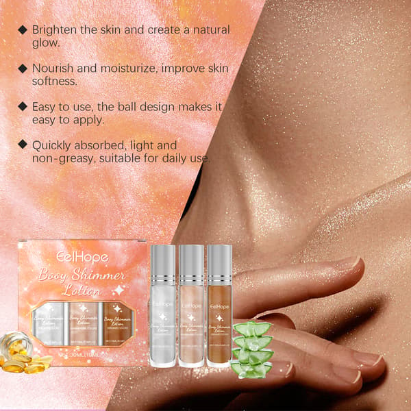 Ansigts Highlighter Stick Sæt Fest Performance Makeup Rollerball Flydende Fluorescerende Highlighter