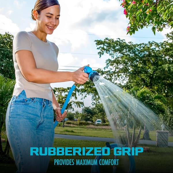102 Heavy-Duty Metal Multi-Function Hose Nozzle with Smart Throttle and 7 Sprayer Patterns