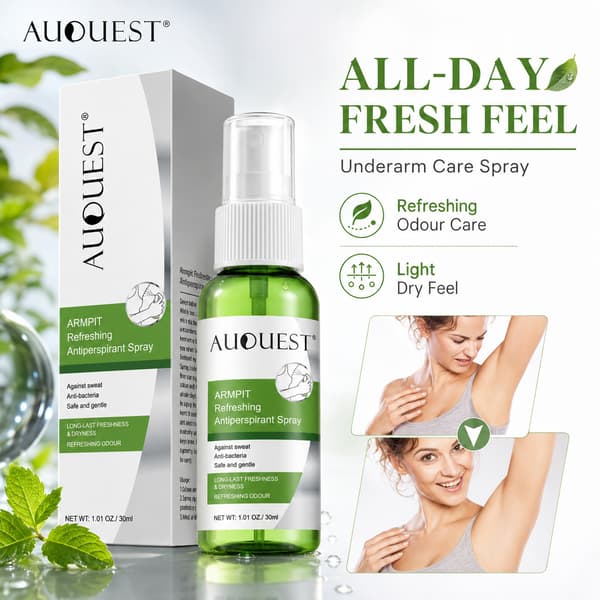30 ml lugtkontrollerende deodorant spray – antiperspirant kropsmist til armhuler, langvarig frisk duft, hurtigtørrende svedskjold