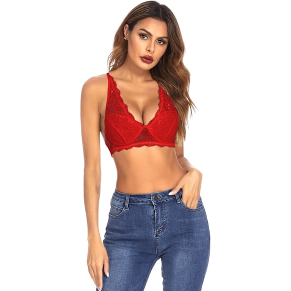 2025 Senaste Modell  Damen Underkläder BH och  Spets Sexiga Kläder Mesh Foder Halterneck Nattlinne Babydoll Utan Bygel