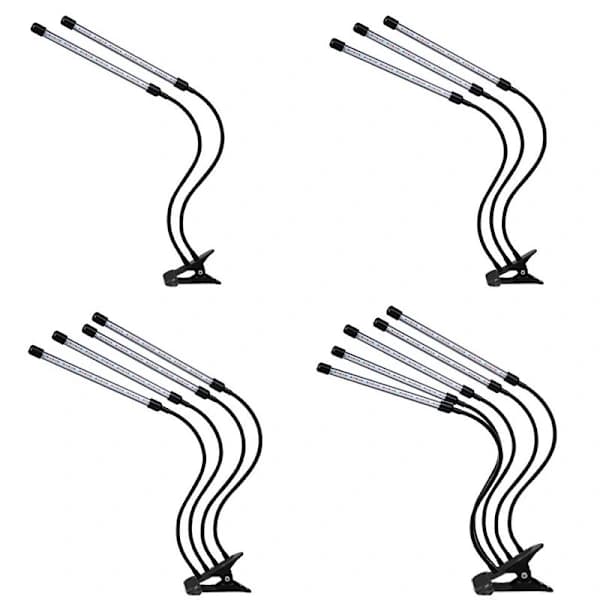 Justerbar plantelampe - LED, timer sort