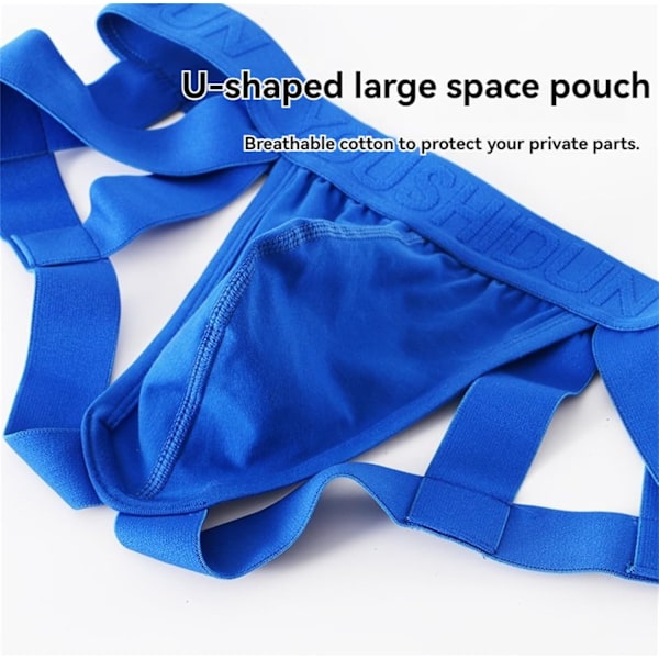 2025 Senaste Modell Herr Jockstrap Underkläder Tanga Atletiska Stöd Vit X-Large