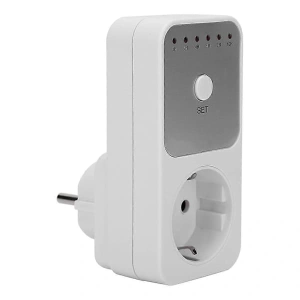 Timer Strømuttak Bryter Plugin Nedtellingstimer Bryterkontroller EU-plugg 230V