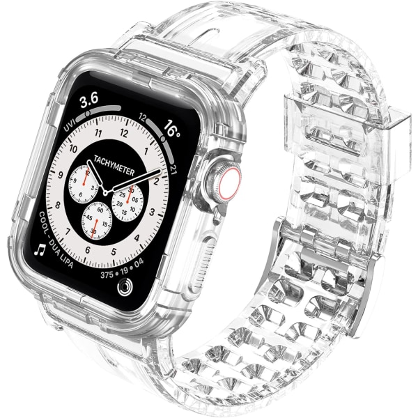 Tydliga watch som är kompatibla för Apple Watch Band 45 mm 44 mm 42 mm 41 mm