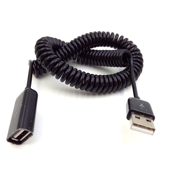 Spiralformad USB-kabel, 10 fot/3 m