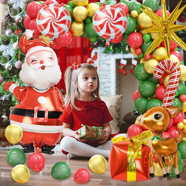 Juleballonger Girlander Bue Kit