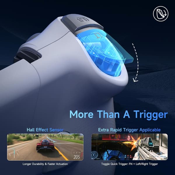2025 Seneste Model M15 Mobil Gaming Controller til Android/iPhone 15 Serien, Android Controller med Hall Trigger/Joysticks til Spil Minecr