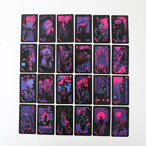 Neon Moon Oracle Tarot-kortit Ennustuskortit