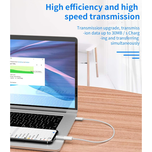 Högkvalitativt, helt nytt 4-pack USB C Hona till Lightning Hane Adapter för iPhone 12 11 mini XR/XS/SE/7/8/X/Plus/Pro Max Ipad Air Mi