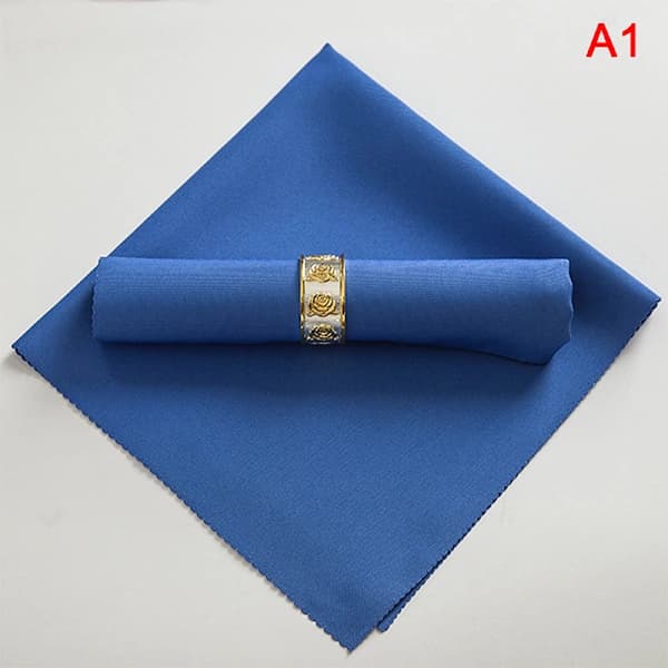 48*48cm Restaurang Bröllopsfest Bankett Middag Polyester Duk Grön