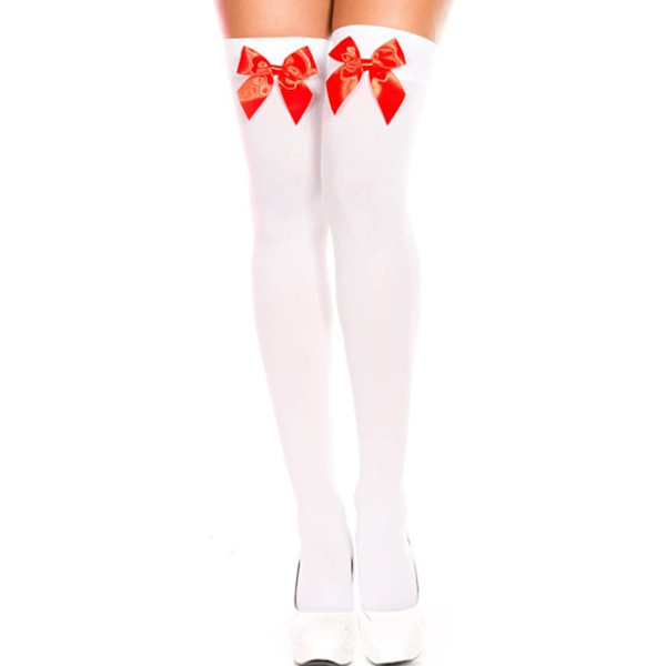 2025 Senaste Modell Oskyldig Sjuksköterska Uniform Sling Transparent Underklädesset Halloween Klänning Strumpor