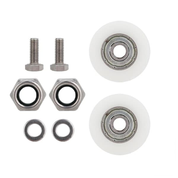 30 mm diameter Elite drivhusdørhjul erstatningssett
