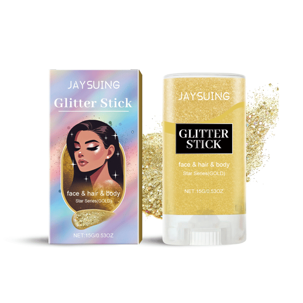 Glitterstick (Guld) - Fest-/Balmakeup, Ansikte, Kropp, Nyckelbenshighlighter