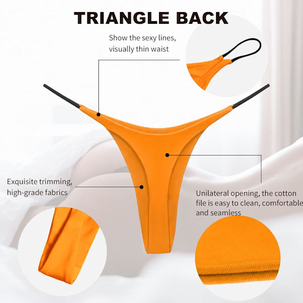 2025 Senaste Modell Sexiga Underkläder för Kvinnor Tanga Låg Midja G-String Trosor 5-Pack Låg Midja T-Back String Underbyxor Present till Kvinnor