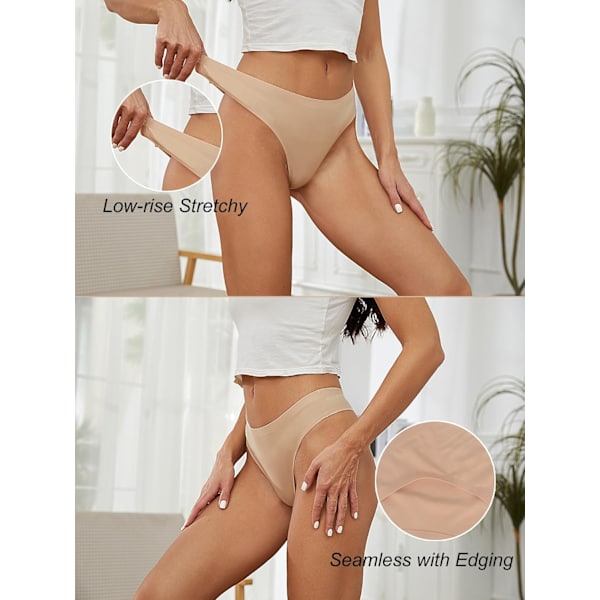2025 Senaste Modell Dam Trosor Seamless Stringtrosor Osynliga Underkläder Nude 6