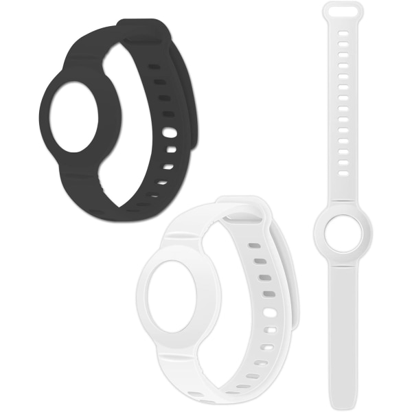 2-pack AirTag -armband för barn - Mjukt silikonvattentätt AirTag case