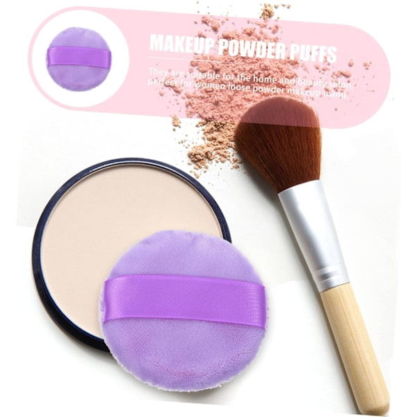 25 st Pulverpuffar - Foundationspuff, Ansiktsmakeup Blender Svamp (Rosa)