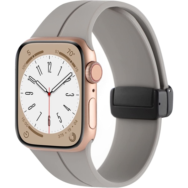 Silikon Sportband Kompatibel med Apple Watch 38mm 40mm Stone 42mm/44mm/45mm/49mm