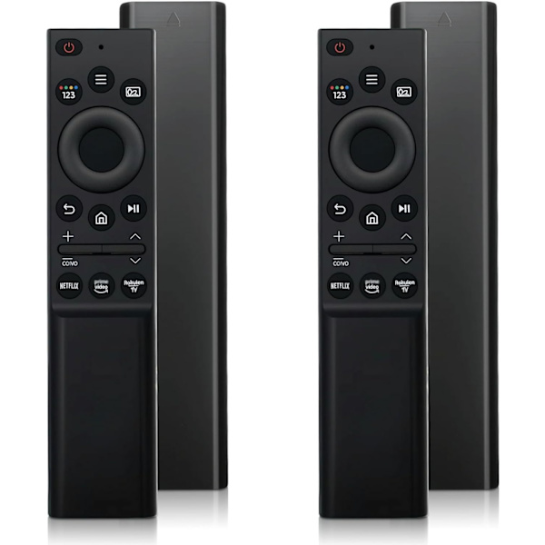 2025 Senaste Modell 【2-pack】 Universell Fjärrkontroll för Samsung Smart TV – Infraröd Fjärrkontroll Ersättning för QLED UHD 4K HDR LED L