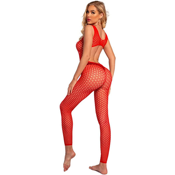 2025 Senaste Modell Damen Sexiga Mesh Underklädesset Fisknät Babydoll Miniklänning One Size Bodysuit Nattlinne Underkläder Sexig Persp