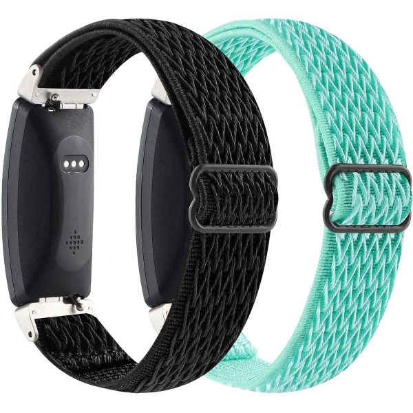 【2Pack】 Elastiskt watch kompatibelt med Fitbit Inspire 2/