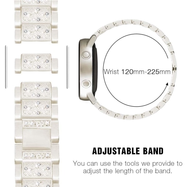 Kompatibel med Apple Watch Armband 42mm med Skal Starlight 42 mm