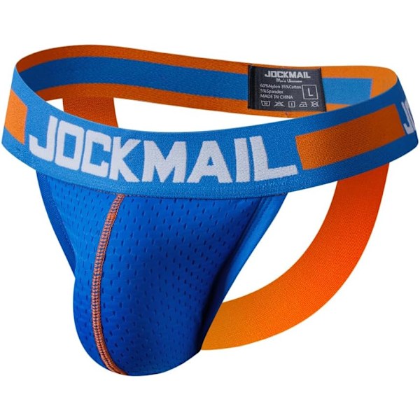 2025 Senaste Modellen Herr Jockstrap Underkläder Bred Bälte Atletisk Stöd Herr Trosor Sport Underkläder Jock Strap 201blå Medium