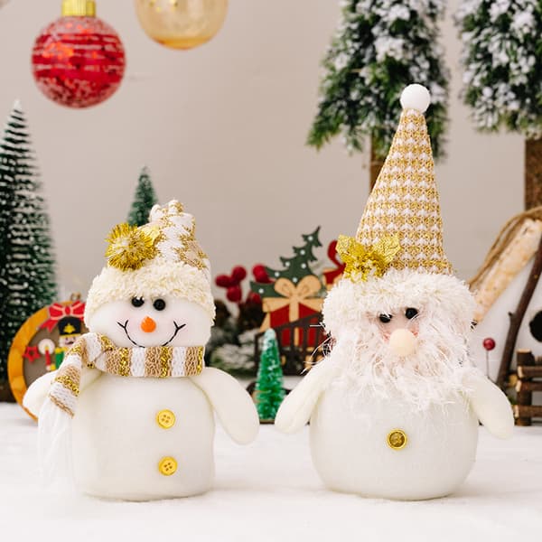 2 julepynt snemand figur ornament