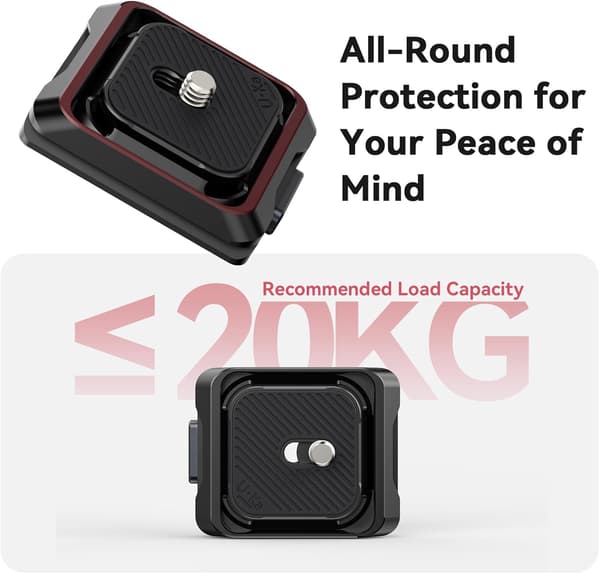 2025 Seneste Model UKA01 Quick Release Plade Kit, Arcac/F38 Interface Kamera Quick Release Plade Mount Hurtig Opsætning m/ 1/4\" til 3/8\" Skrue Th