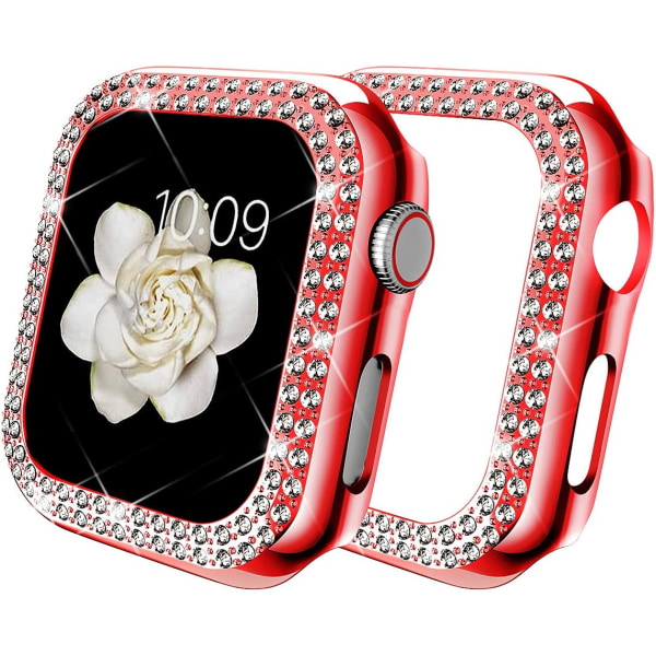 Kompatibel för Apple Watch 42 mm case Bumper Cover Ultra Series 8 7 6 Red 42mm