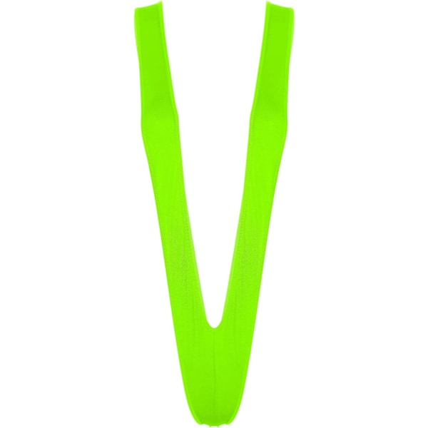 Dam V-ringad Sling Shots Affaire Bikinis Micro G-string Tanga Monokini Baddräkter Grön One Size