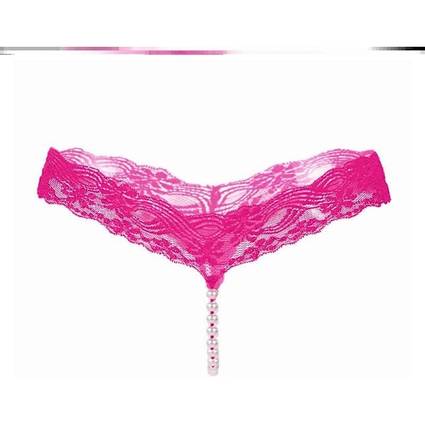 2025 Senaste Modell 2-pack Dam Pärlor Mini Bikini G-String Trosor Pärlkedja Söt Underkläder T Byxor Spets Trosor M-XXL Bl