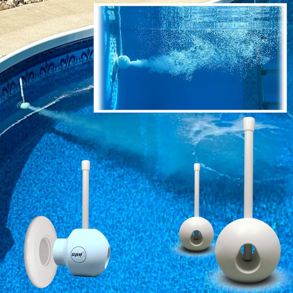 Högkvalitativt, helt nytt Venturi Pool Aerator Set, ABS-injektion, Passar de flesta 1-1/2\" returmunstycken (för Hayward-typ returer)