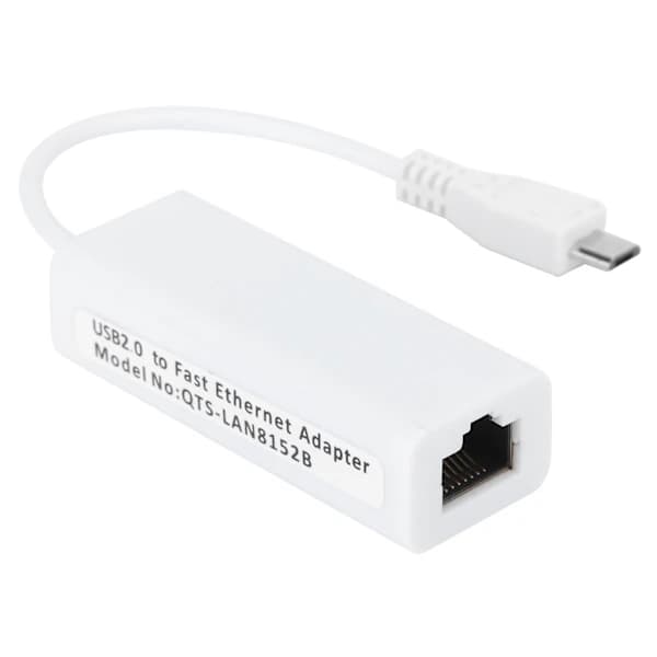 Netværkskortadapter Micro USB til RJ45 Ethernet-port til Raspberry Pi Zero 1.3/W bundkort{F2}